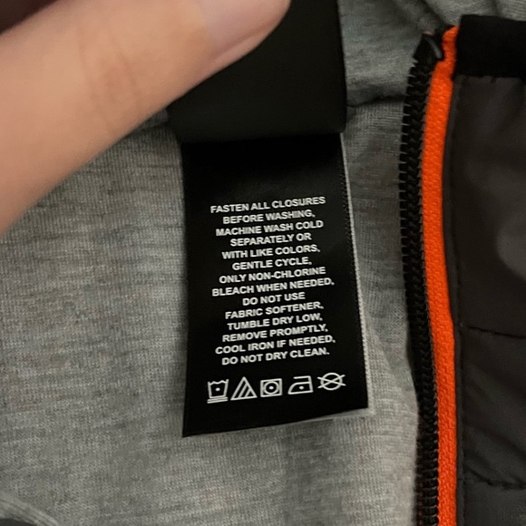 Gerry Weber Gray Puffer Jacket with Orange Accents - Picture 5 of 8